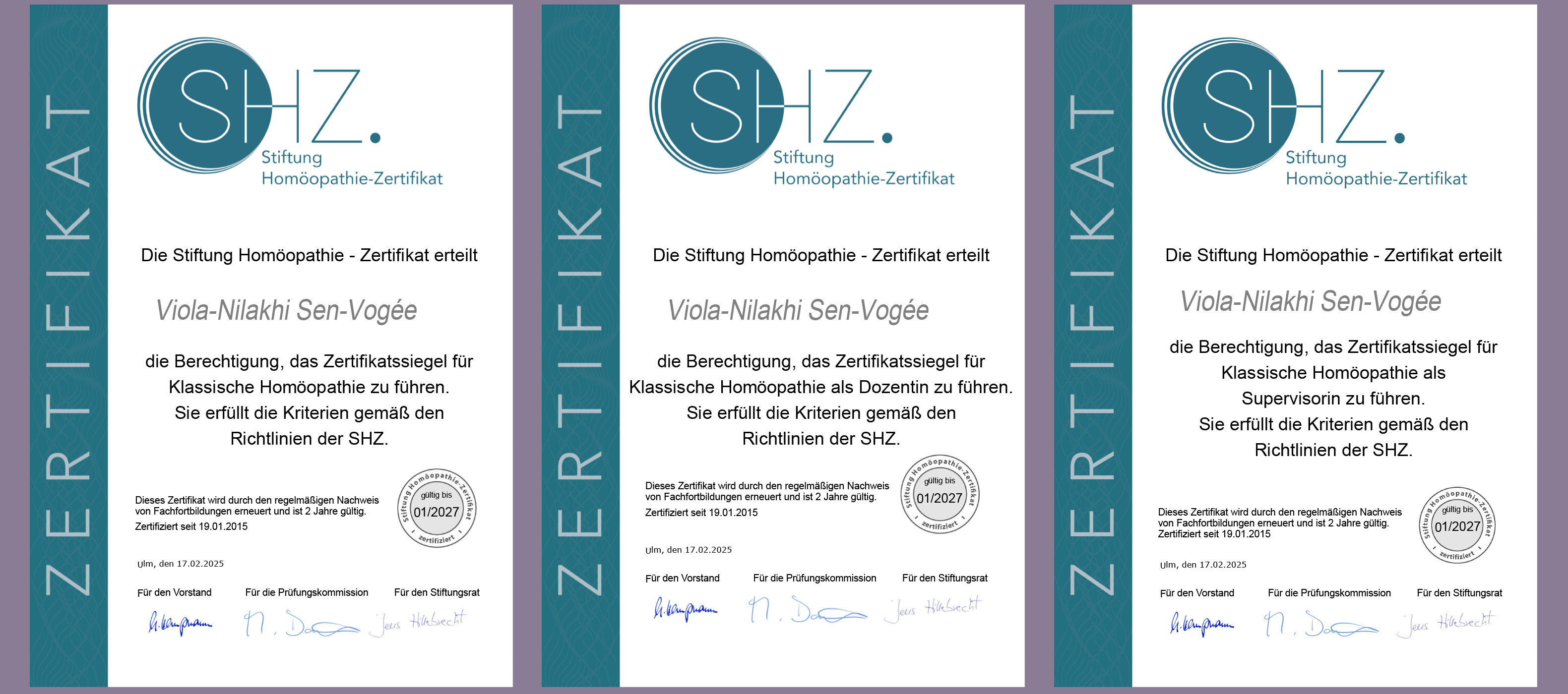 Zertifikate